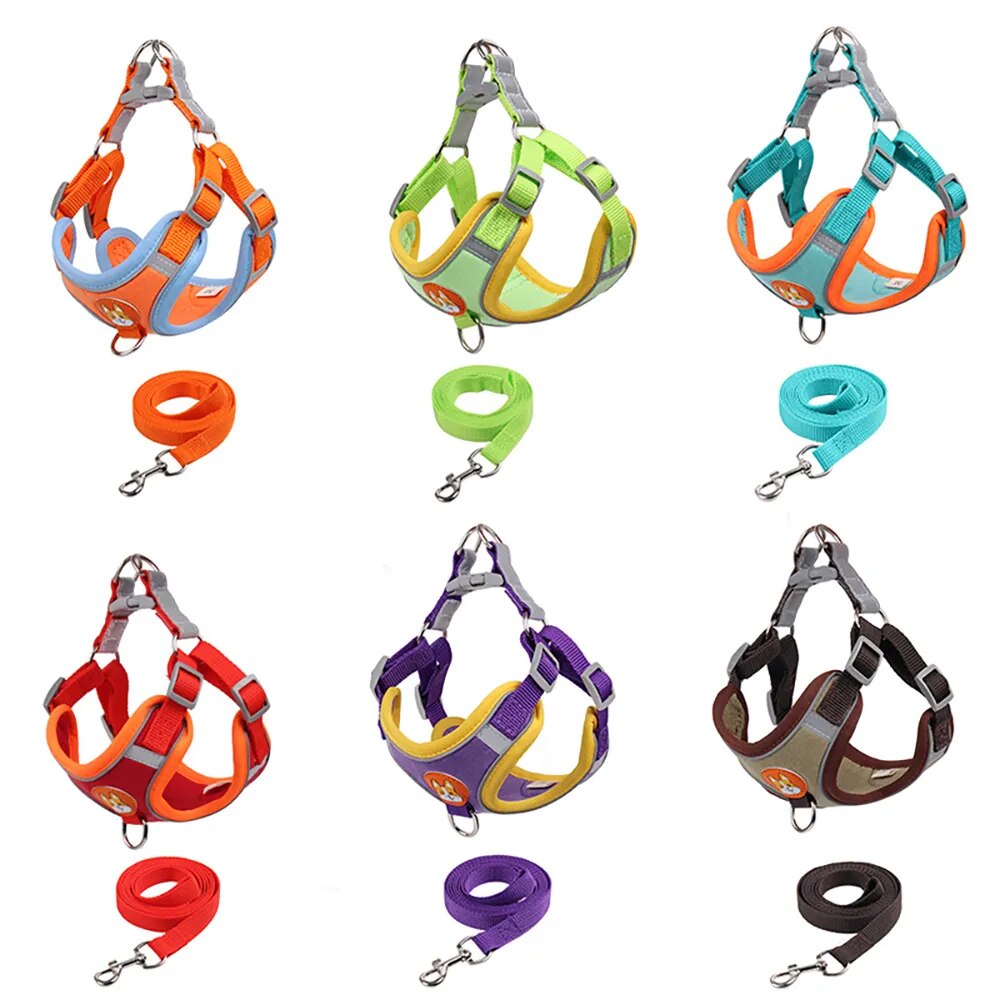 No Pull Dog Harness Vest Strap
 Adjustable Reflective Breathable Harness for Dogs Puppy and Cats