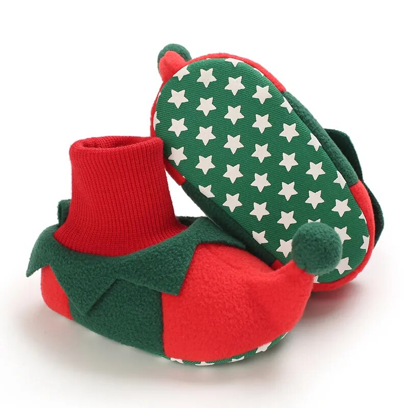 Christmas Baby Booties