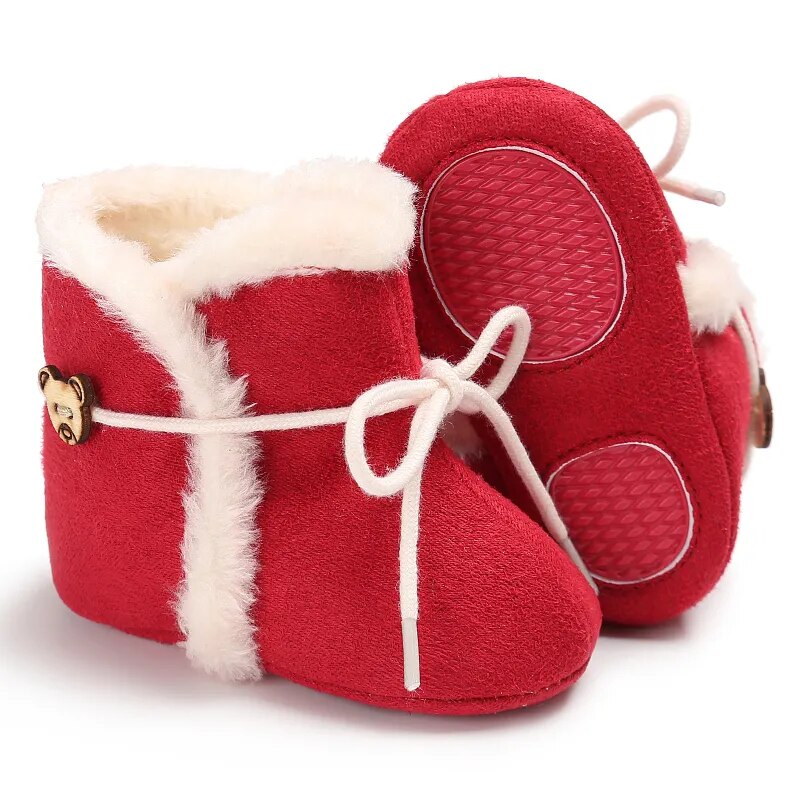 Christmas Baby Booties