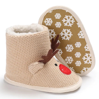 Christmas Baby Booties