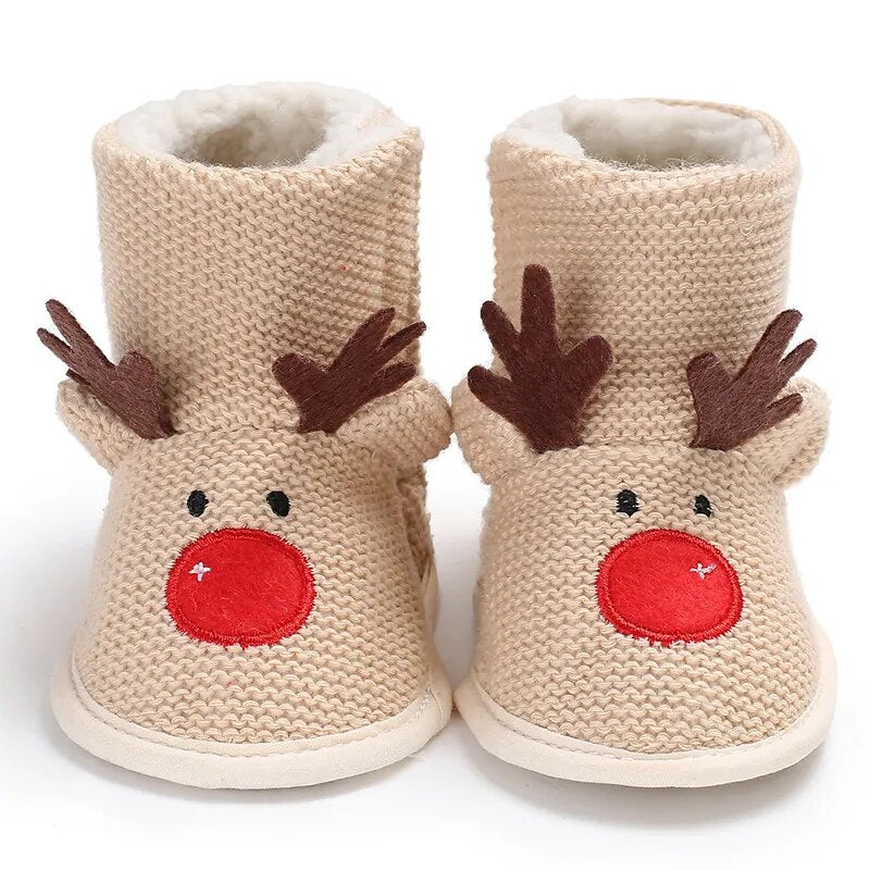 Christmas Baby Booties