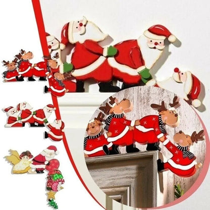 Christmas Wooden  Door Frame Decorations 
Santa, Angel and Elk