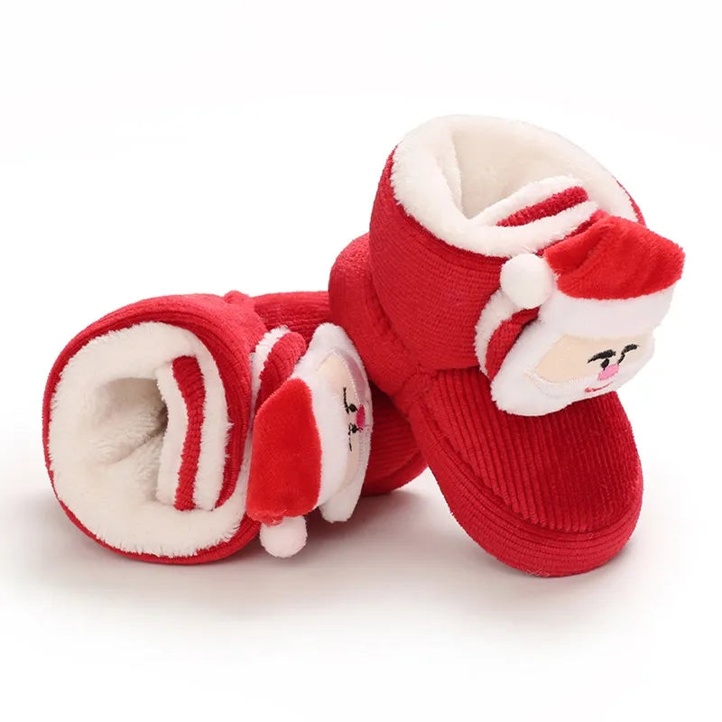 Christmas Baby Booties