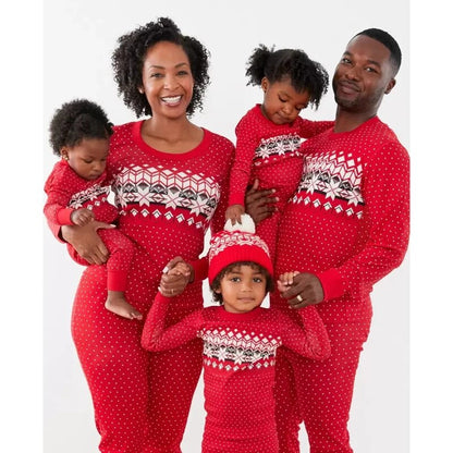 Christmas Family Pajamas Set 
Mother Father Kids Matching Outfits