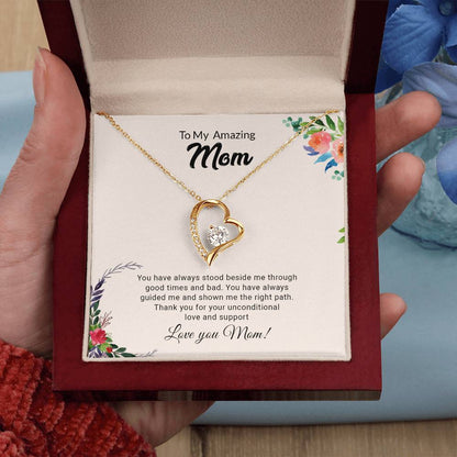 To My Amazing Mom | Thank You - Forever Love Necklace