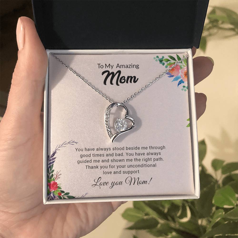 To My Amazing Mom | Thank You - Forever Love Necklace