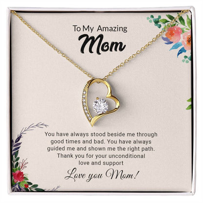 To My Amazing Mom | Thank You - Forever Love Necklace