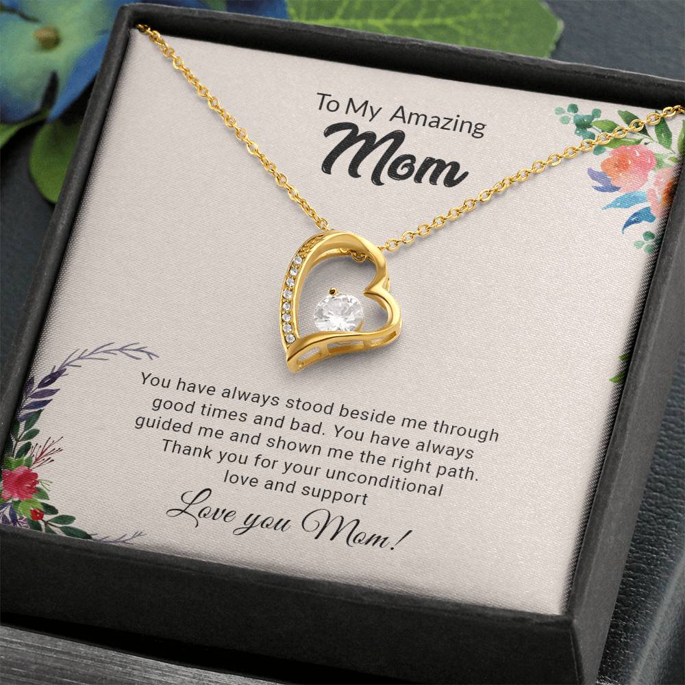 To My Amazing Mom | Thank You - Forever Love Necklace